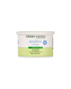 Clean+easy Azulene Infused Soft Wax 14oz front view with printed text 