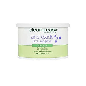 Wide view of Clean + Easy Ultra Sensitive Soft Wax in 14 ounce container