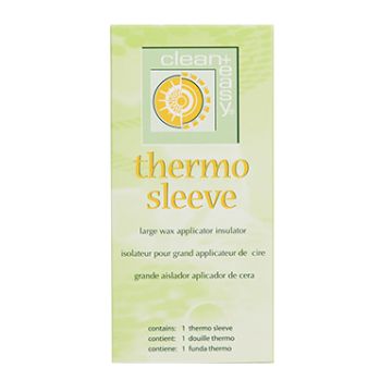 Frontage of Clean + Easy Thermo Sleeve pack with text